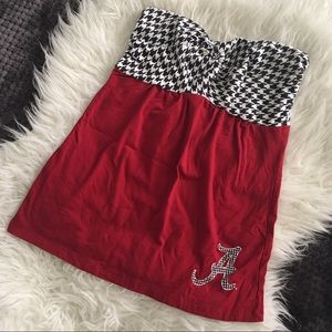 Alabama Tie-Knot Babydoll Top by Klutch, Small